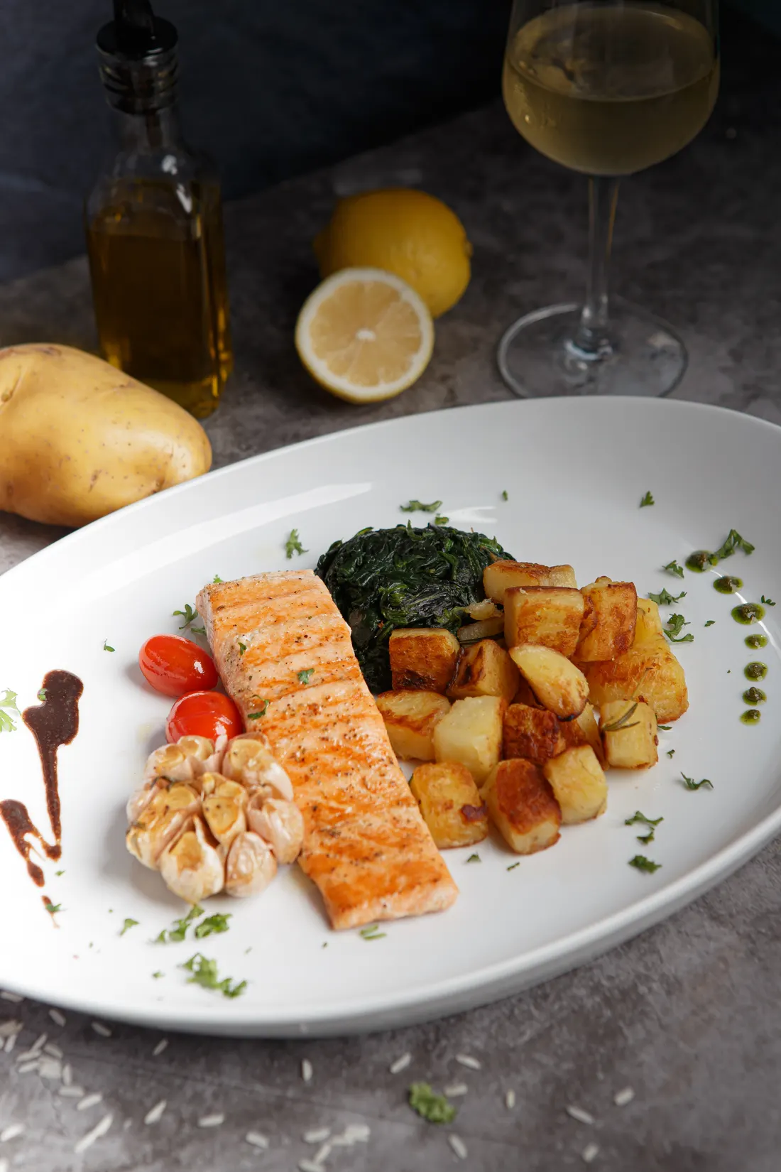 Salmon BBQ at VIVA Rooftop
