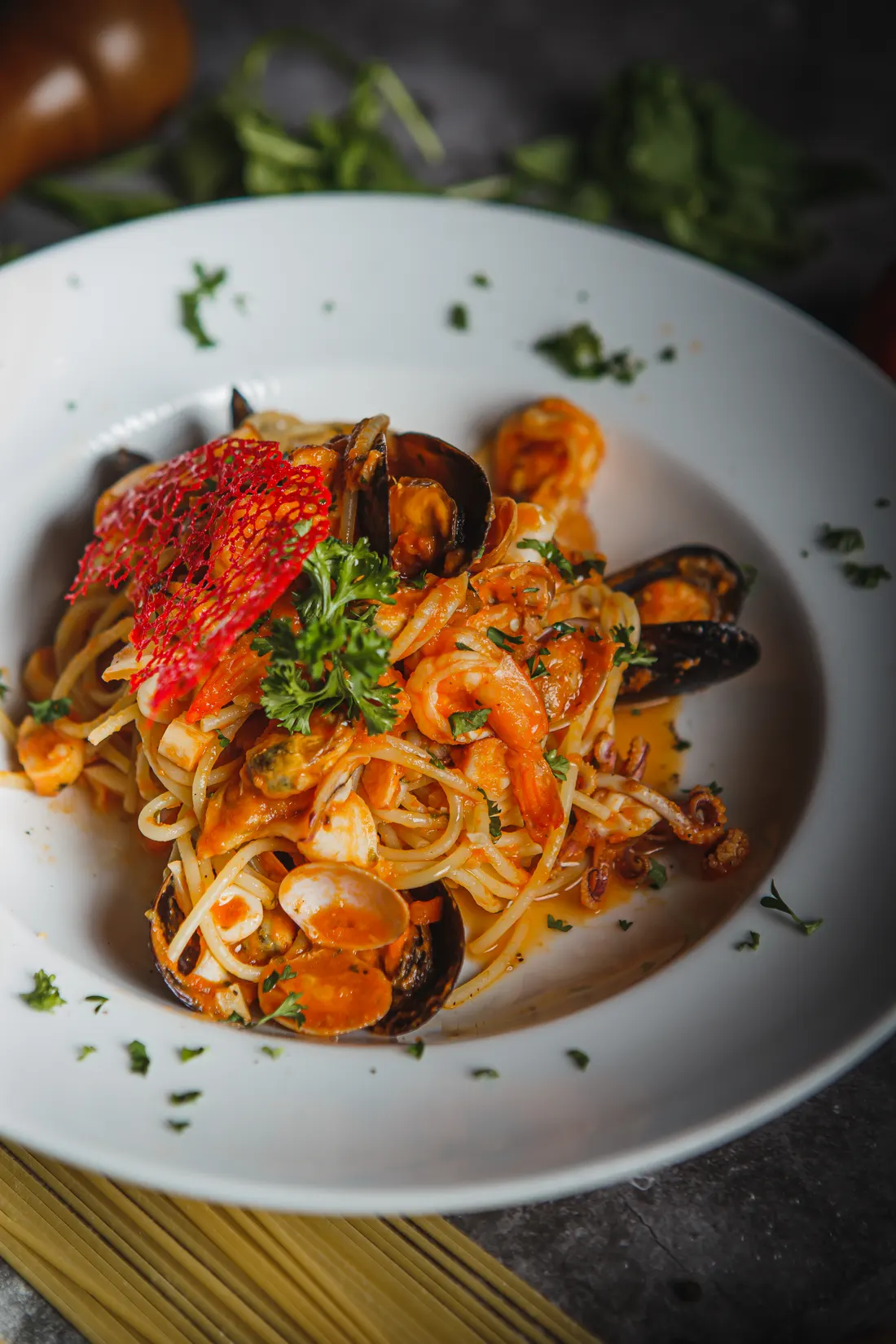 Spaghetti Seafood at VIVA Rooftop